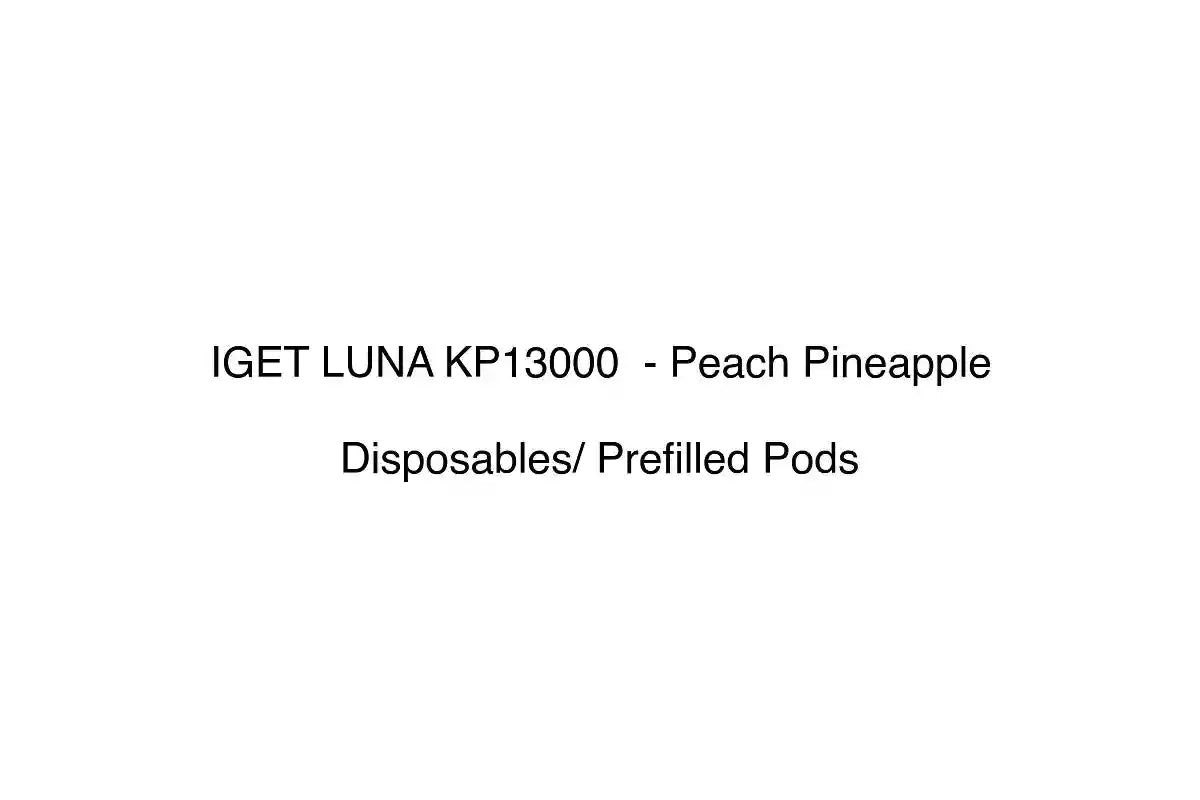 IGET LUNA KP13000 - Peach Pineapple - Disposables/ Prefilled Pods