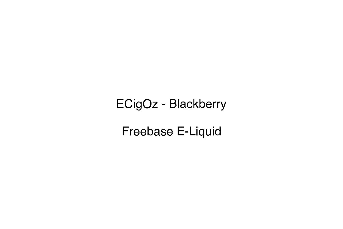 ECigOz - Blackberry - Freebase E-Liquid