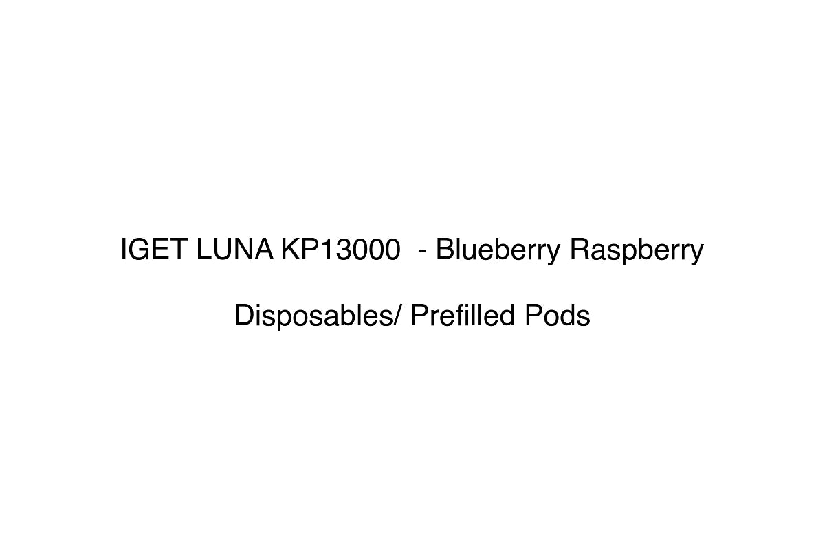 IGET LUNA KP13000 - Blueberry Raspberry - Disposables/ Prefilled Pods