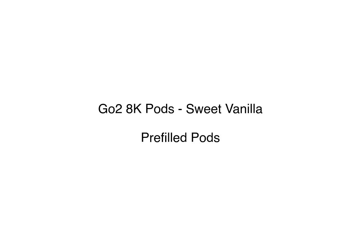 Go2 8K Pods - Sweet Vanilla - Prefilled Pods