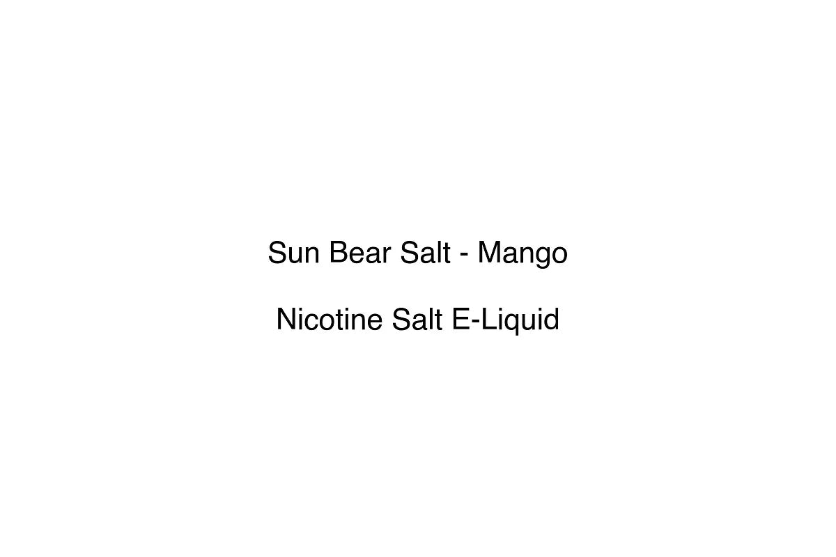 Sun Bear Salt - Mango - Nicotine Salt E-Liquid