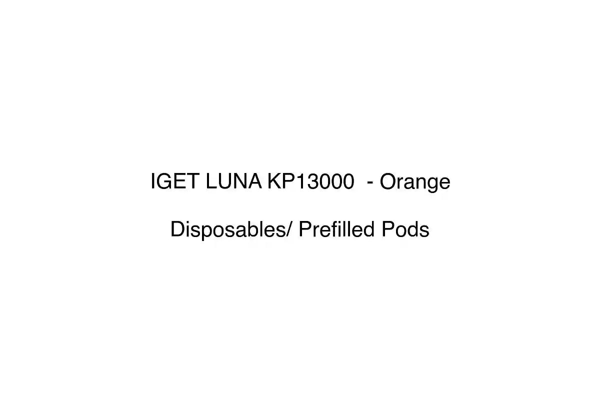 IGET LUNA KP13000 - Orange - Disposables/ Prefilled Pods
