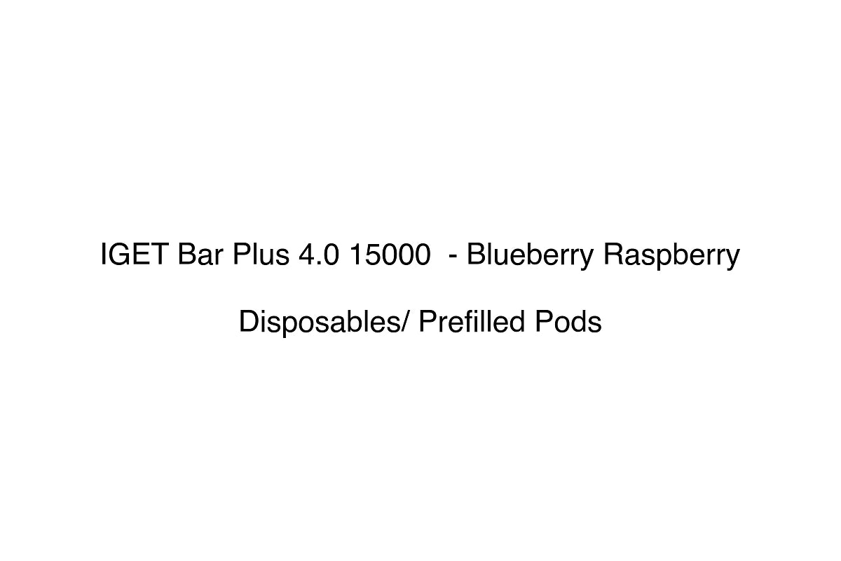 IGET Bar Plus 4.0 15000 - Blueberry Raspberry - Disposables/ Prefilled Pods