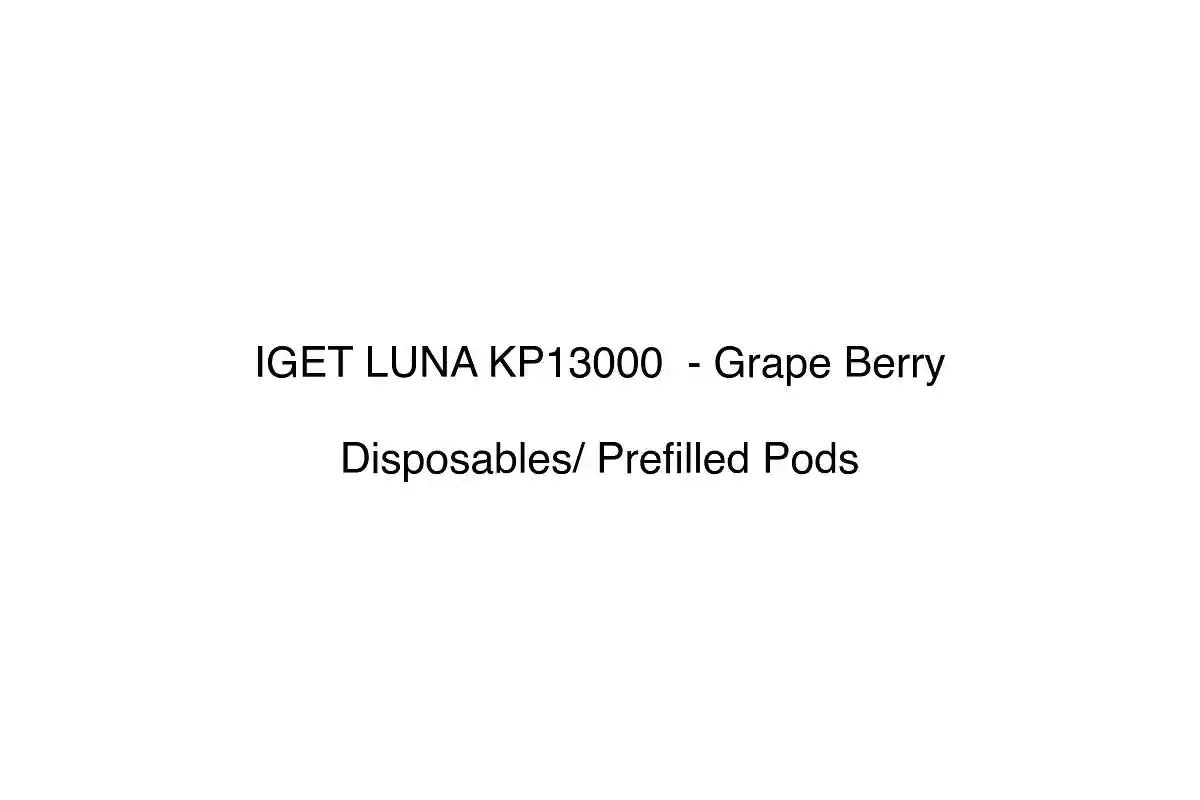 IGET LUNA KP13000 - Grape Berry - Disposables/ Prefilled Pods