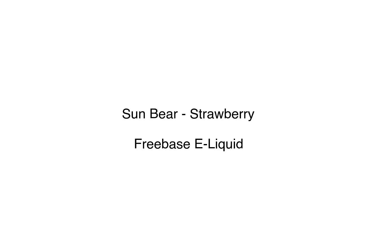 Sun Bear - Strawberry - Freebase E-Liquid