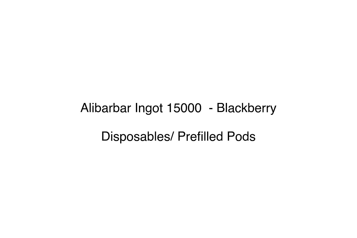 Alibarbar Ingot 15000 - Blackberry - Disposables/ Prefilled Pods
