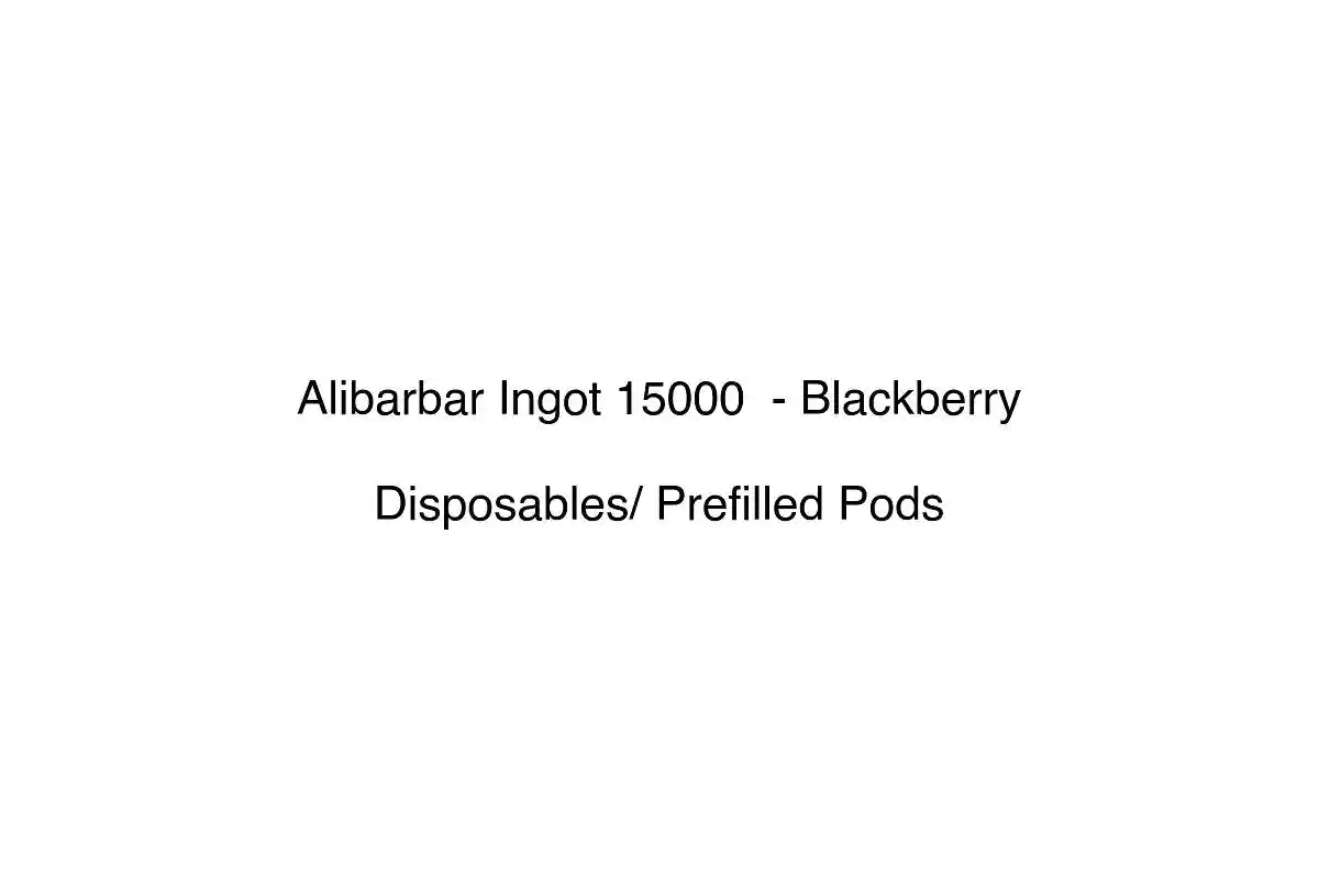 Alibarbar Ingot 15000 - Blackberry - Disposables/ Prefilled Pods
