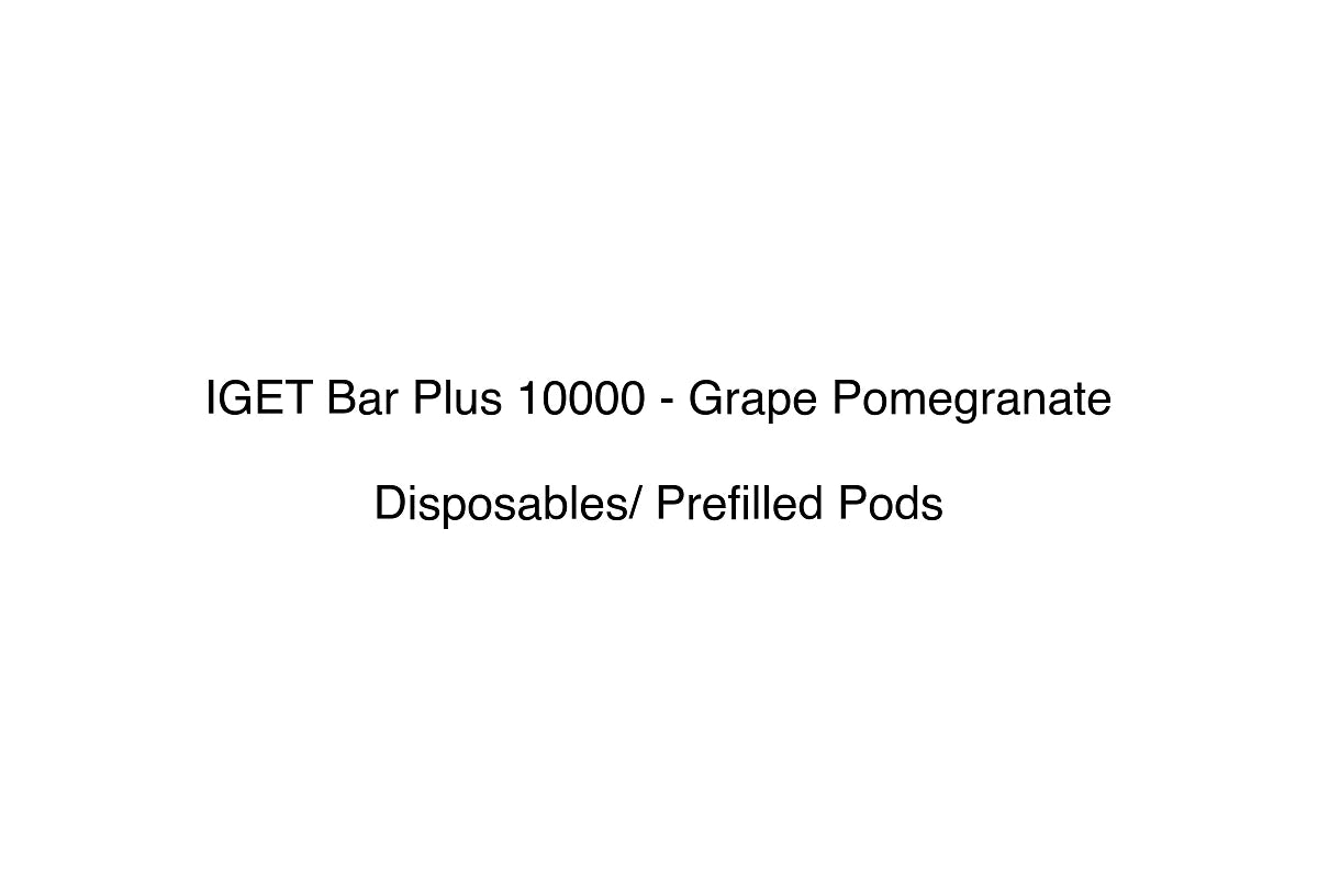 IGET Bar Plus 10000 - Grape Pomegranate - Disposables/ Prefilled Pods