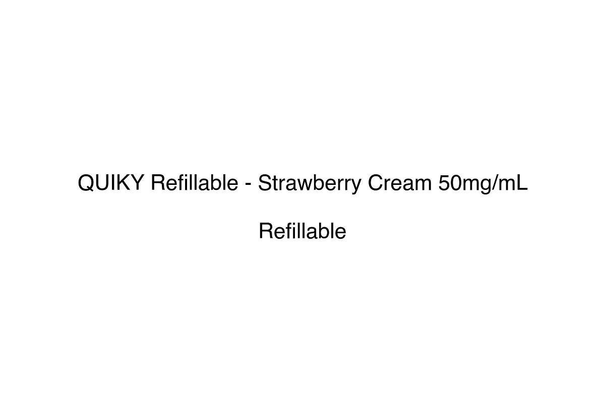 QUIKY Refillable - Strawberry Cream 50mg/mL - Refillable