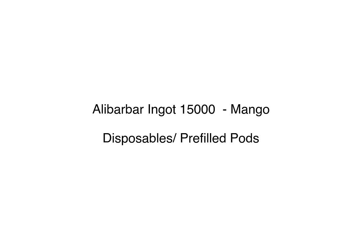Alibarbar Ingot 15000 - Mango - Disposables/ Prefilled Pods