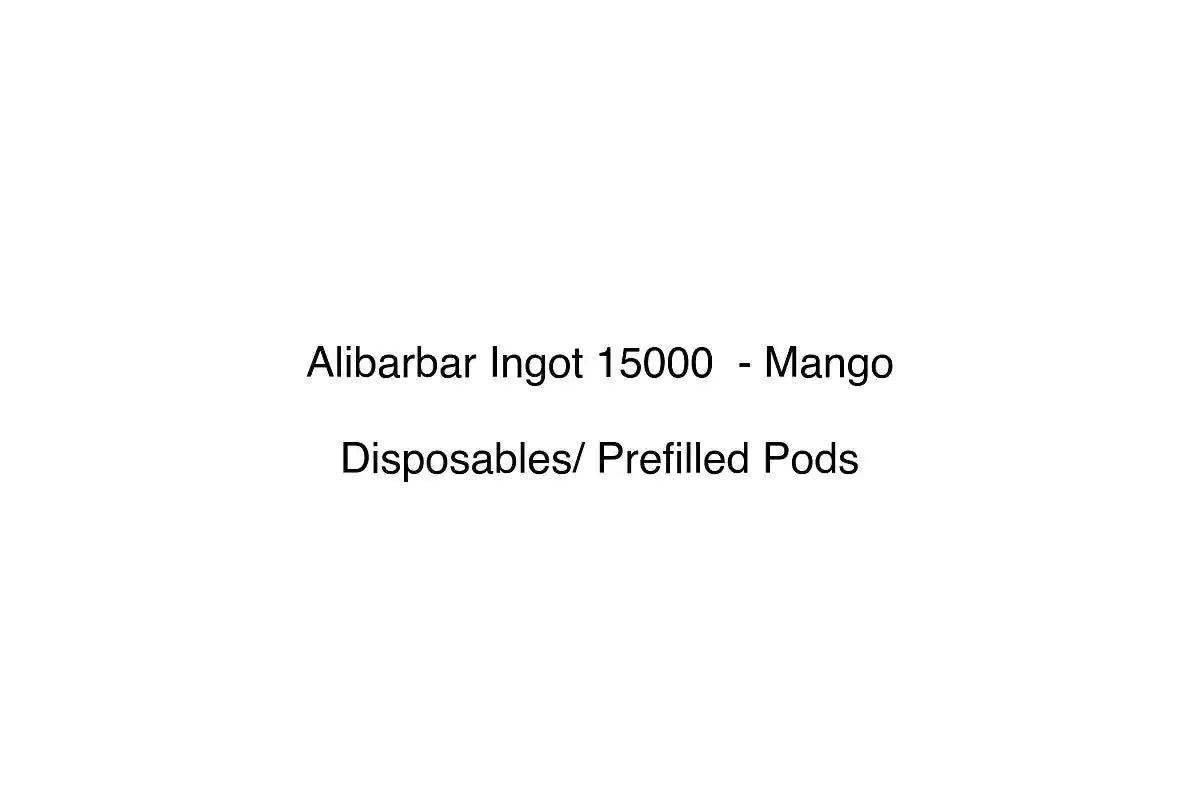 Alibarbar Ingot 15000 - Mango - Disposables/ Prefilled Pods