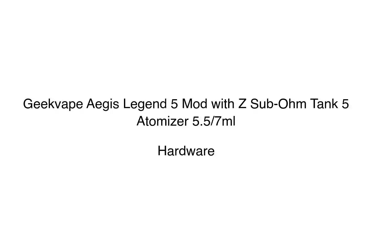Geekvape Aegis Legend 5 Mod with Z Sub-Ohm Tank 5 Atomizer 5.5/7ml - Hardware