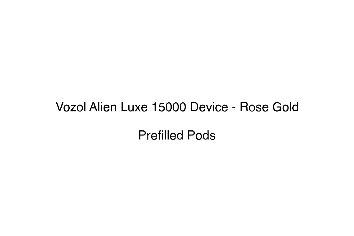 Vozol Alien Luxe 15000 Device - Rose Gold - Prefilled Pods