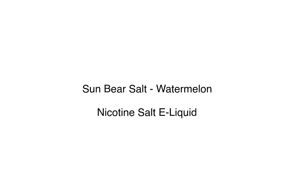 Sun Bear Salt - Watermelon - Nicotine Salt E-Liquid