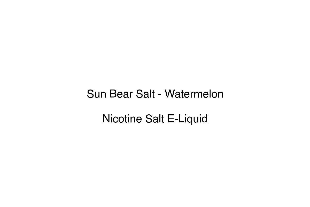 Sun Bear Salt - Watermelon - Nicotine Salt E-Liquid
