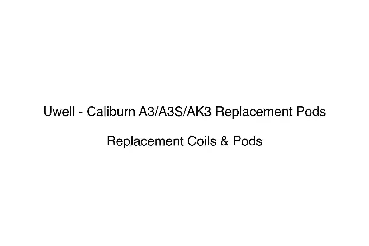 Uwell - Caliburn A3/A3S/AK3 Replacement Pods - Replacement Coils & Pods