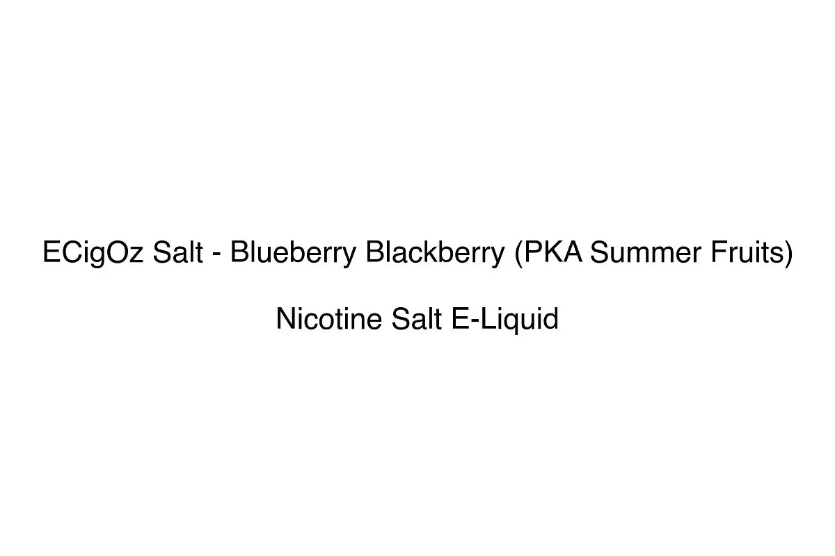 ECigOz Salt - Blueberry Blackberry (PKA Summer Fruits) - Nicotine Salt E-Liquid