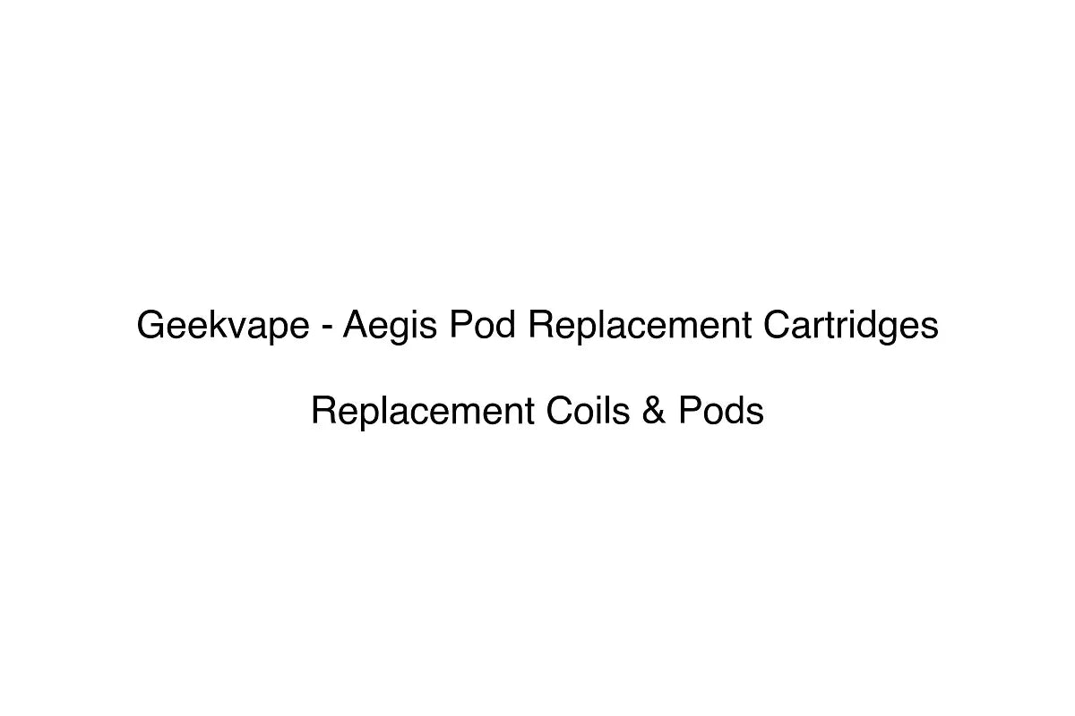 Geekvape - Aegis Pod Replacement Cartridges - Replacement Coils & Pods