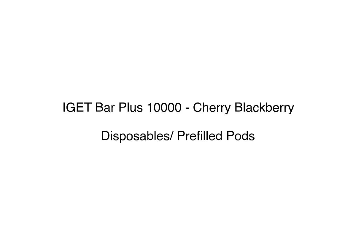IGET Bar Plus 10000 - Cherry Blackberry - Disposables/ Prefilled Pods