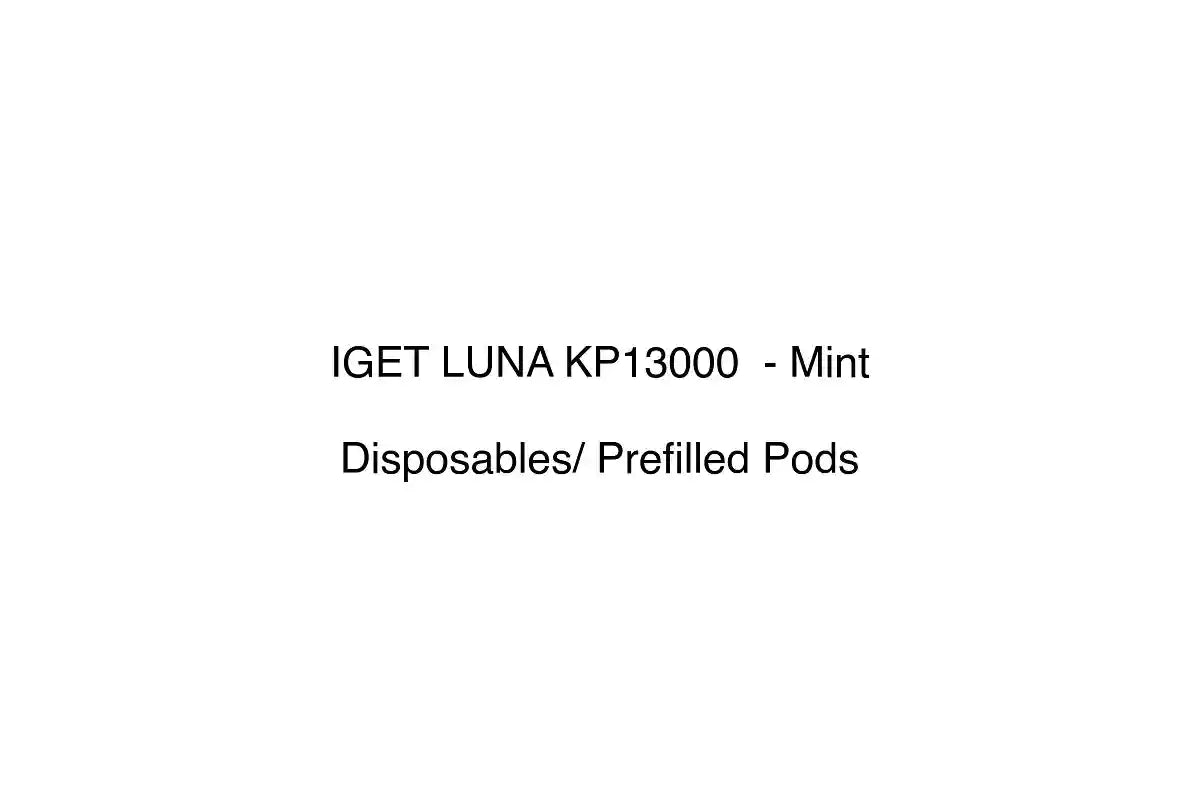 IGET LUNA KP13000 - Mint - Disposables/ Prefilled Pods