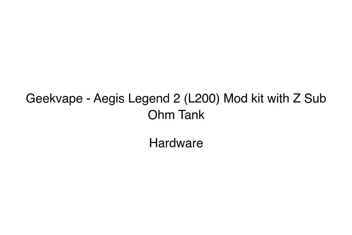 Geekvape - Aegis Legend 2 (L200) Mod kit with Z Sub Ohm Tank - Hardware