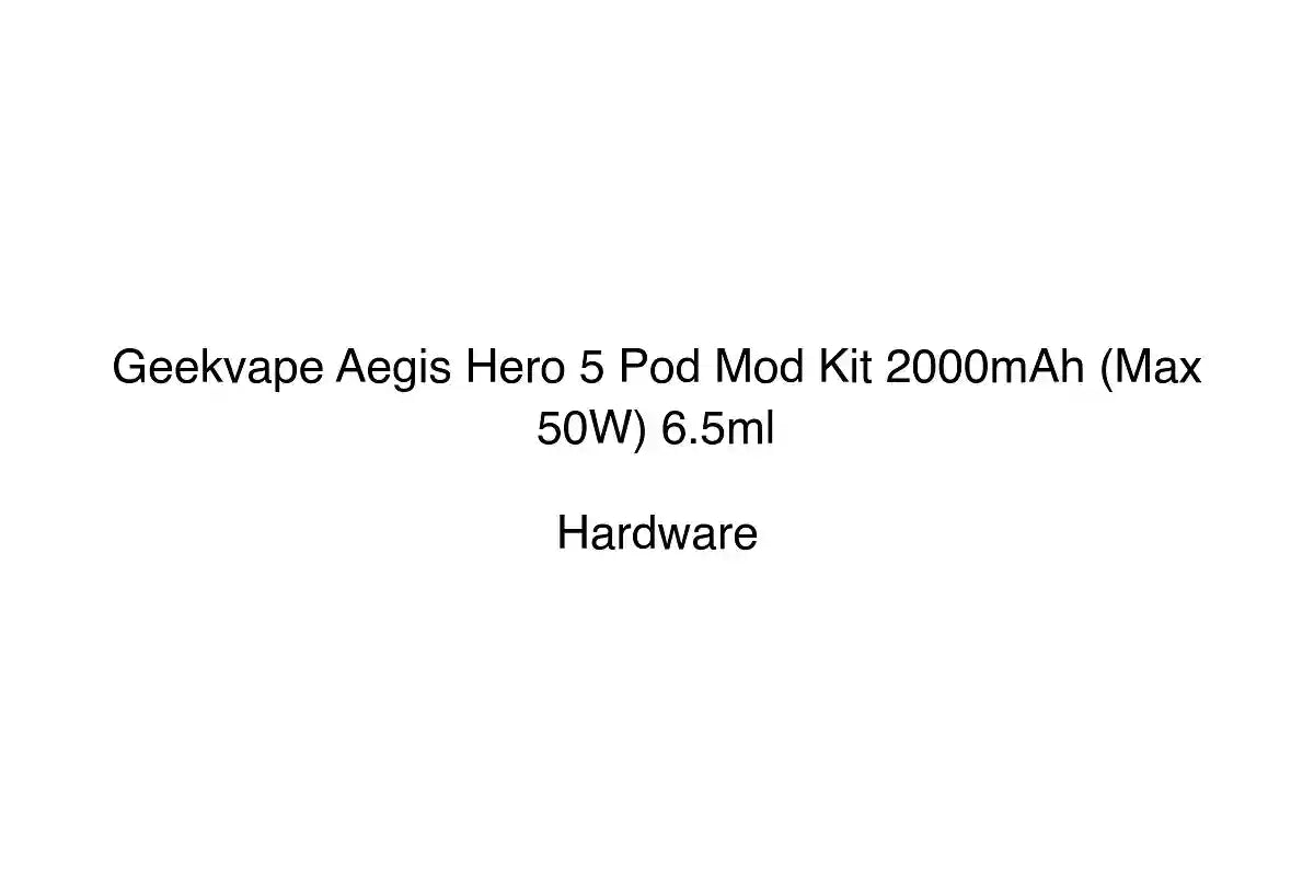Geekvape Aegis Hero 5 Pod Mod Kit 2000mAh (Max 50W) 6.5ml - Hardware