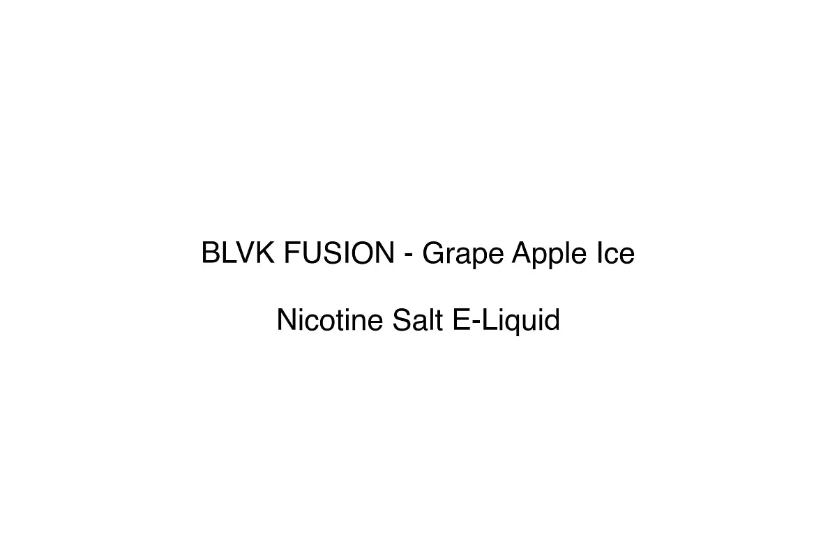 BLVK FUSION - Grape Apple Ice - Nicotine Salt E-Liquid