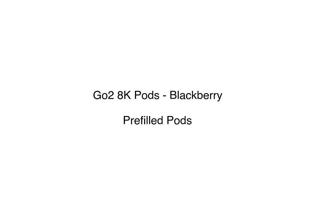 Go2 8K Pods - Blackberry - Prefilled Pods