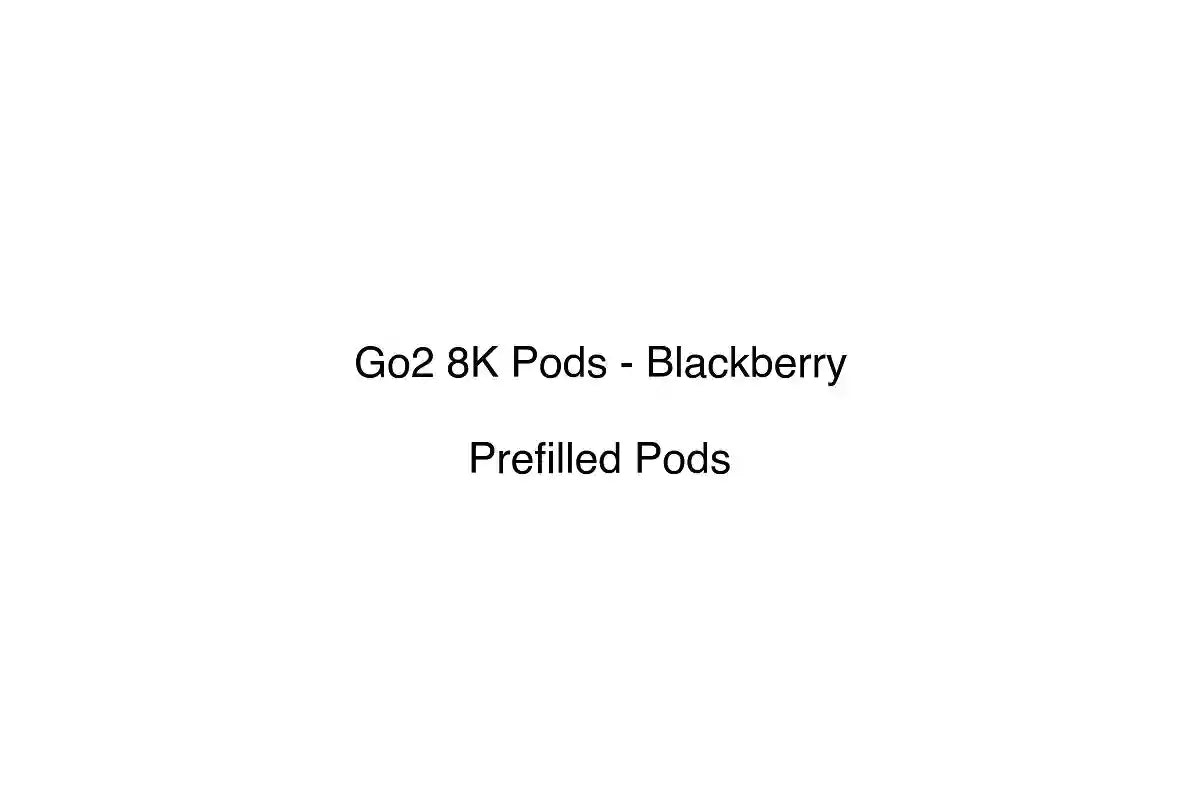 Go2 8K Pods - Blackberry - Prefilled Pods