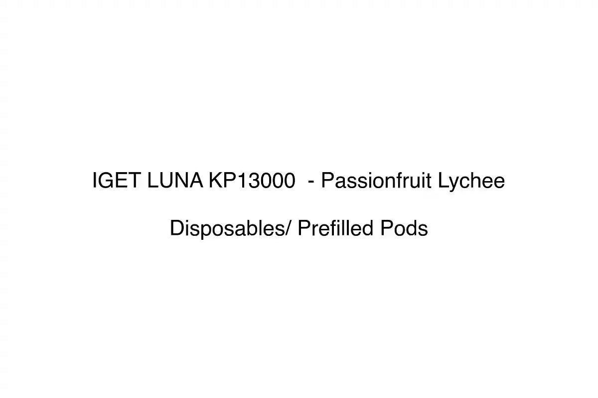 IGET LUNA KP13000 - Passionfruit Lychee - Disposables/ Prefilled Pods