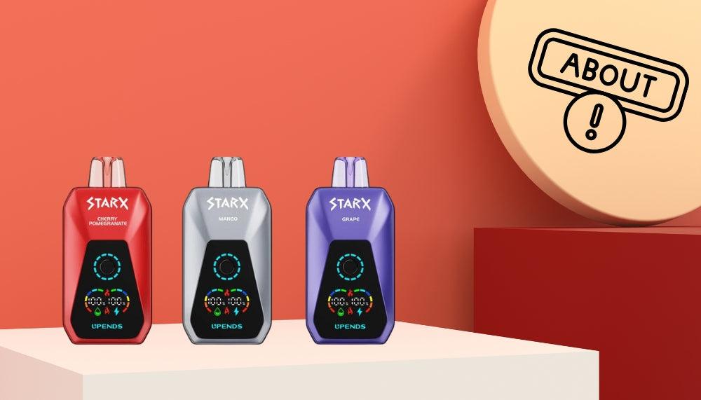 UPENDS STARX S20000 vape device with 20,000 Puffs & adjustable airflow