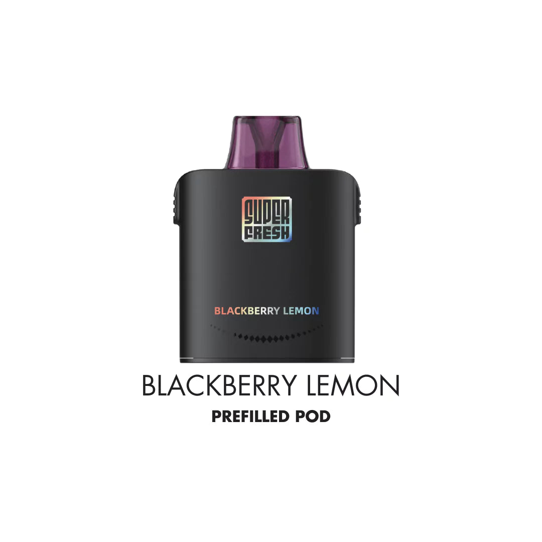 Super Fresh XP-18000 Pod – Blackberry Lemon flavour in high-capacity 16mL pod