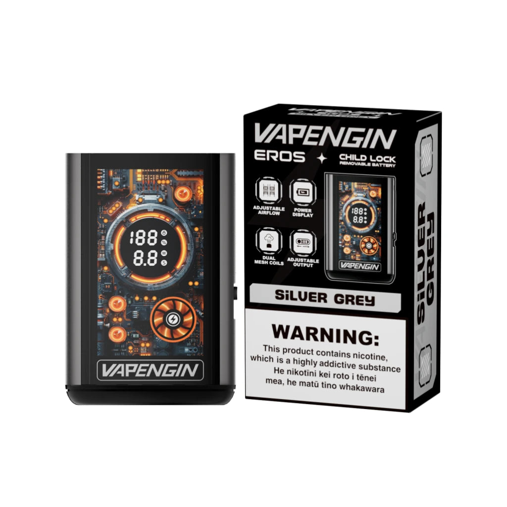 Vapengin Eros 2000 Battery Unit in Silver Grey – Compatible with Eros Pods