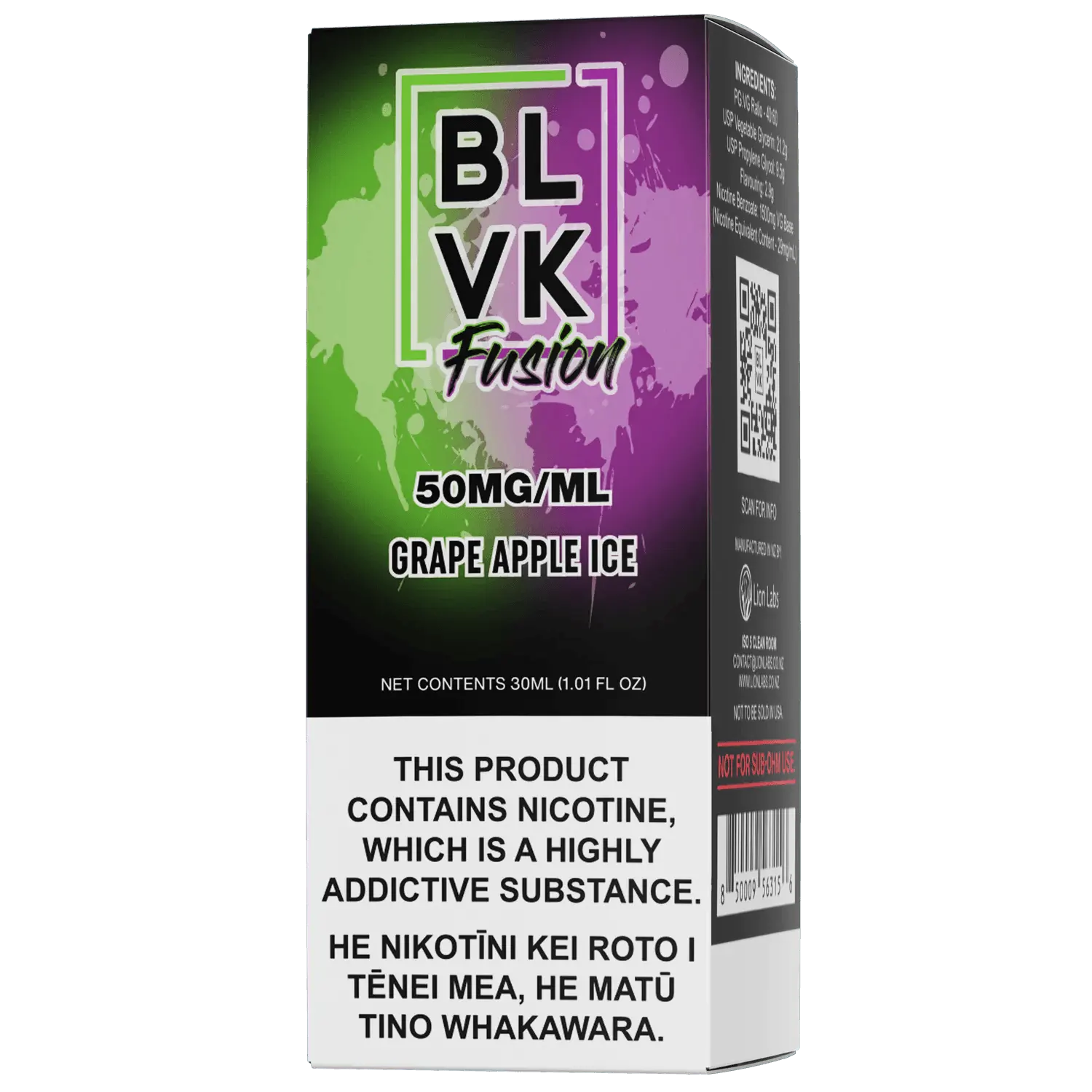 BLVK FUSION - Grape Apple Ice - Vape Vend