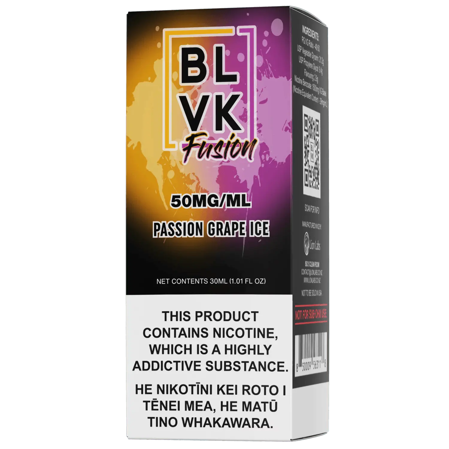 BLVK FUSION - Passion Grape Ice - Vape Vend
