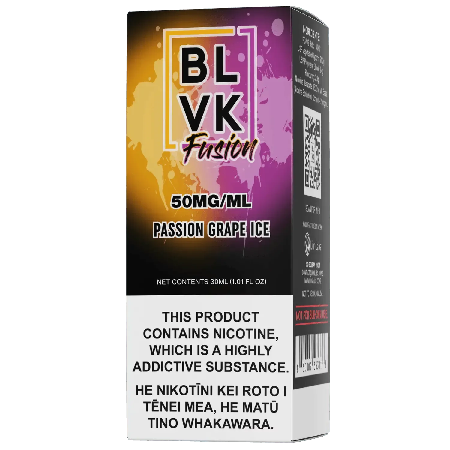 BLVK FUSION - Passion Grape Ice - Vape Vend