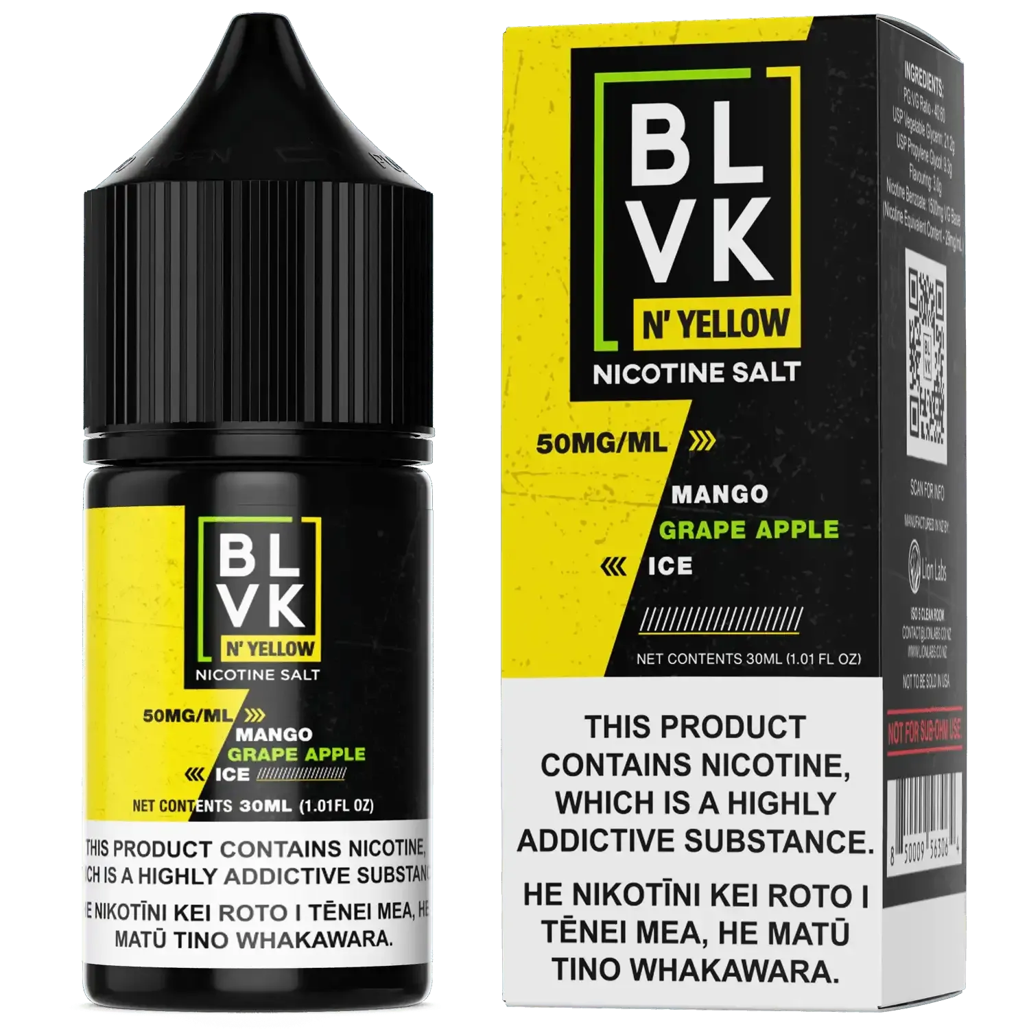 BLVK N' YELLOW - Mango Grape Apple Ice - Vape Vend