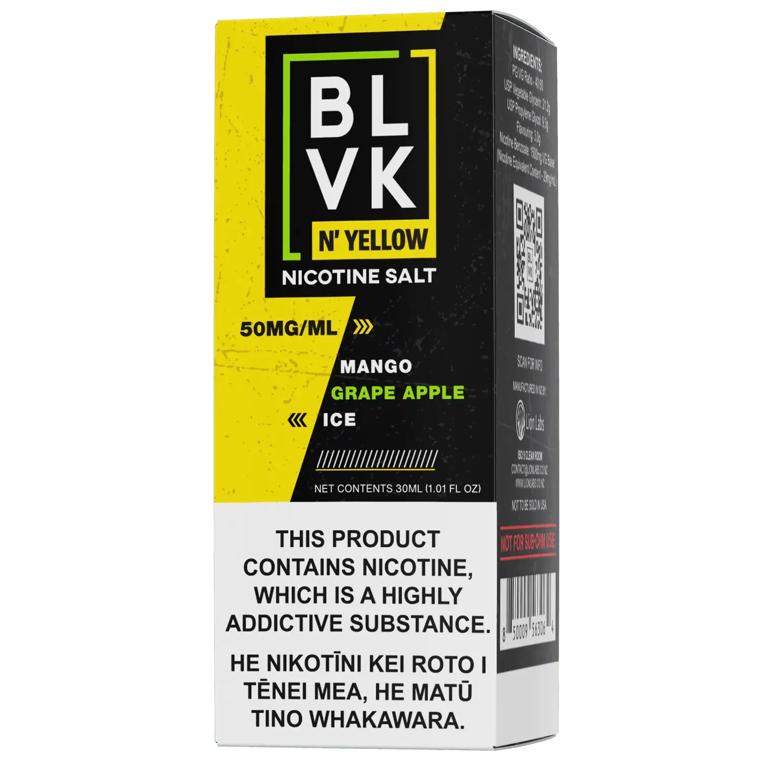 BLVK N' YELLOW - Mango Grape Apple Ice - Vape Vend