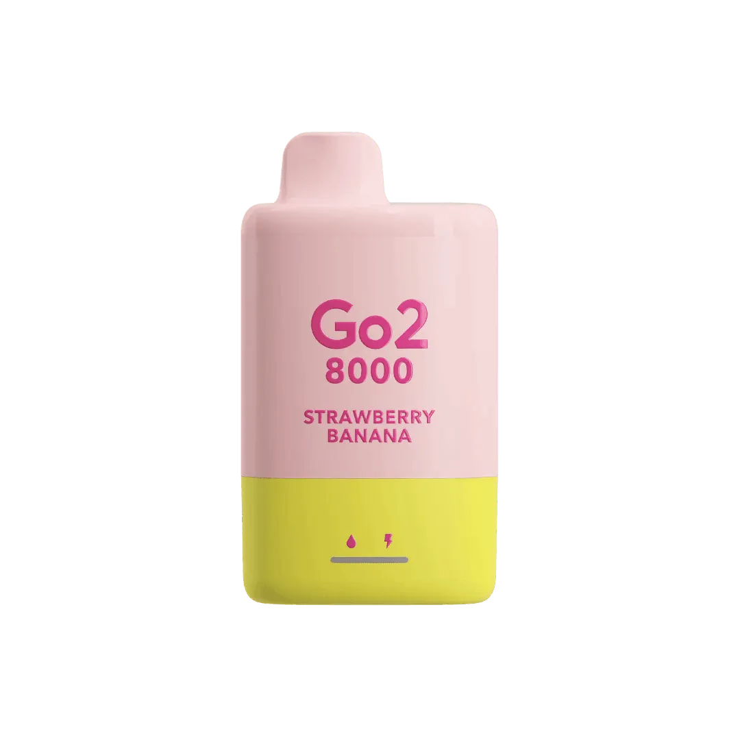 Go2 8000 Disposable Strawberry Banana 35mg/mL - Vape Vend