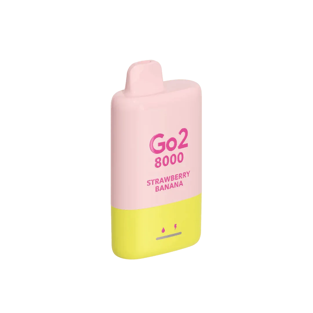 Go2 8000 Disposable Strawberry Banana 35mg/mL - Vape Vend