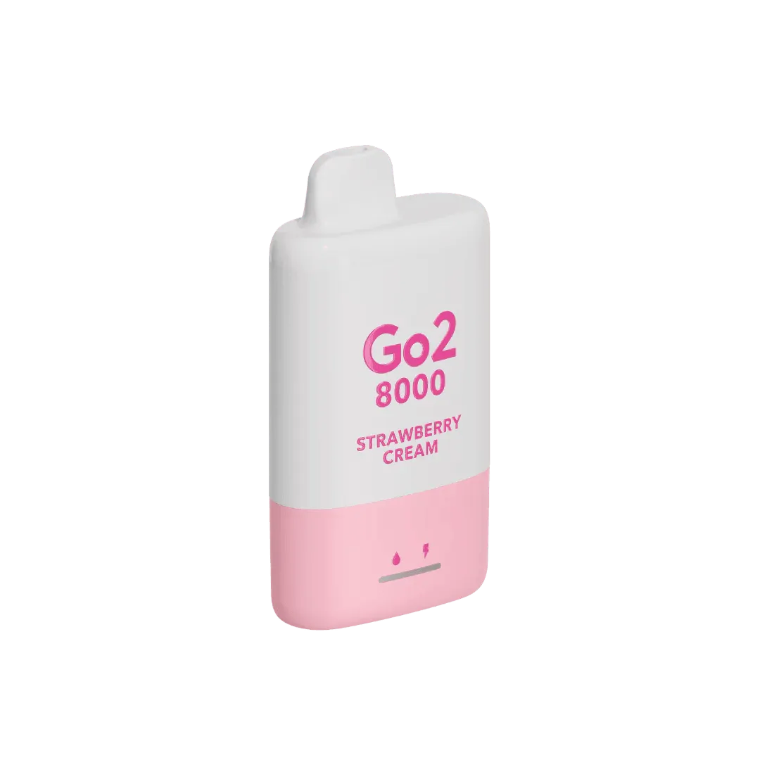 Go2 8000 Disposable Strawberry Cream 35mg/mL - Vape Vend