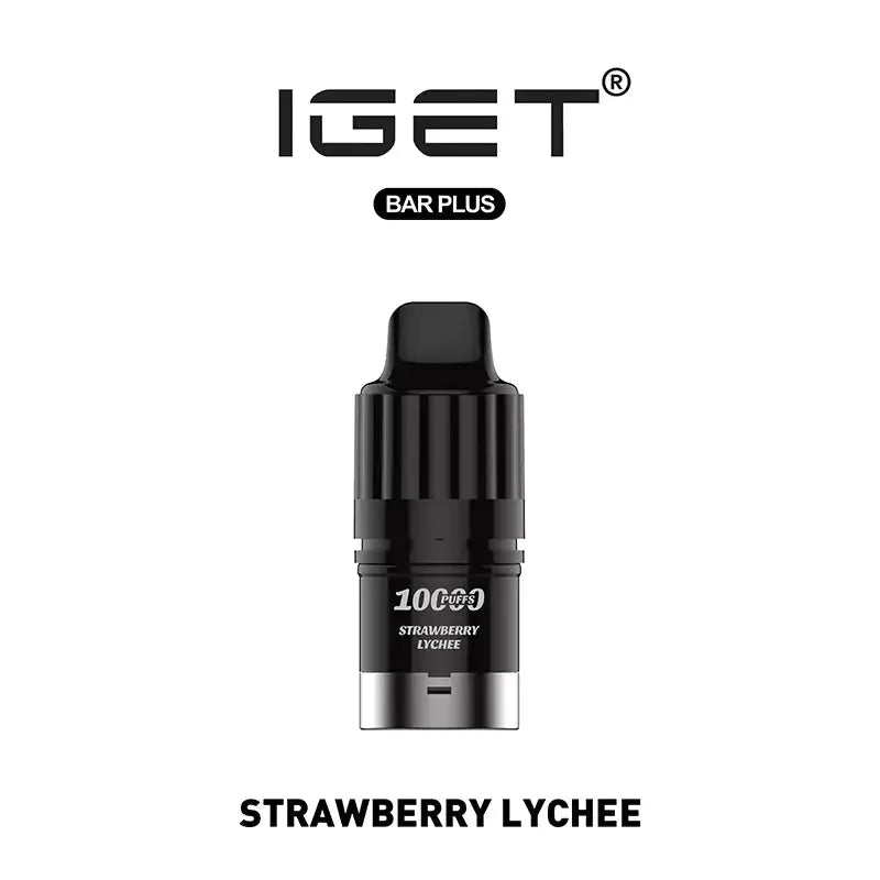 IGET Bar Plus 10000 Strawberry Lychee - 10,000 Puffs of Sweet Fruit