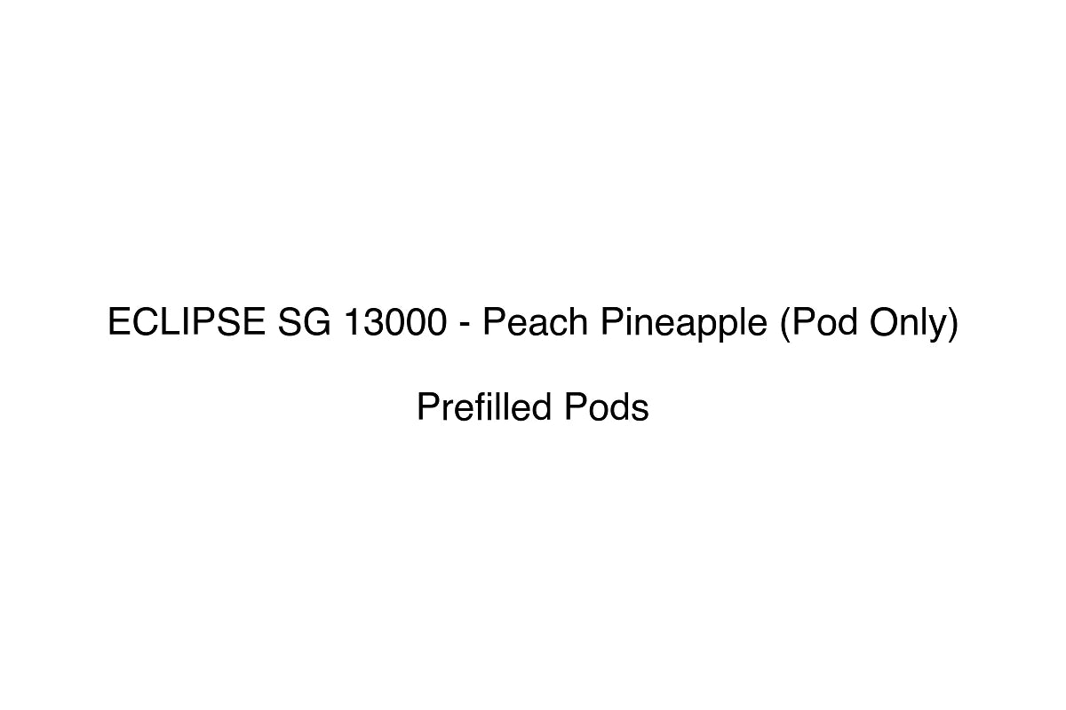 ECLIPSE SG 13000 - Peach Pineapple (Pod Only) - Prefilled Pods