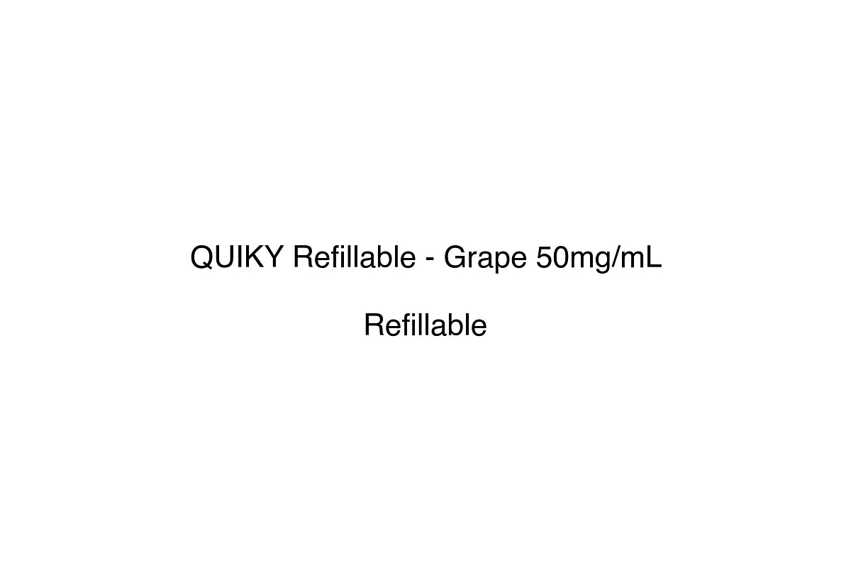 QUIKY Refillable - Grape 50mg/mL - Refillable