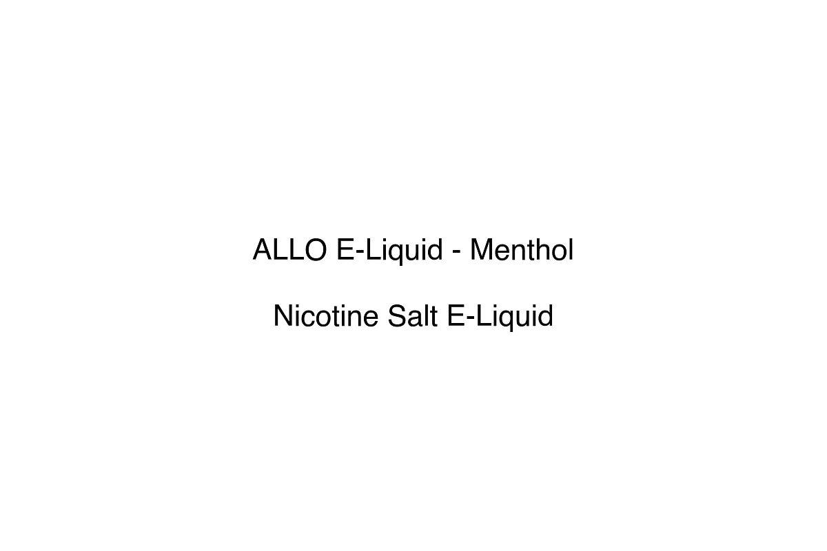 ALLO E-Liquid - Menthol - Nicotine Salt E-Liquid