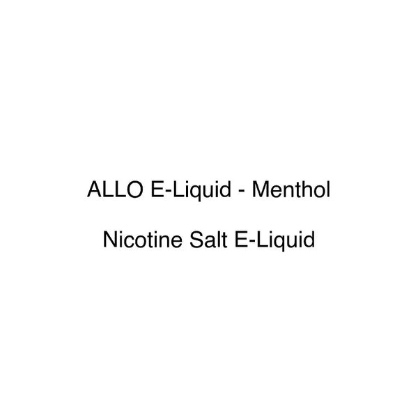 ALLO E-Liquid - Menthol | Buy Now at Vape Vend ALLO E-Liquid - Menthol | Buy Now at Vape Vend