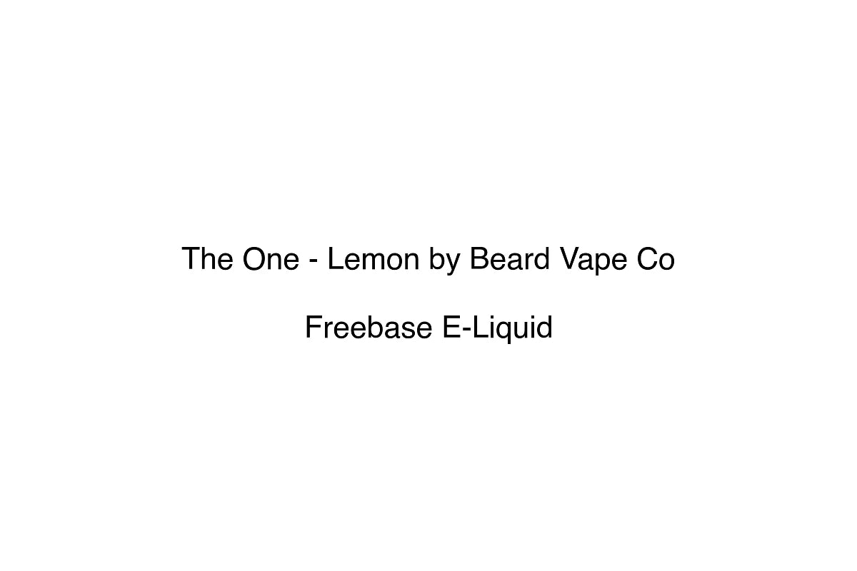 The One - Lemon by Beard Vape Co - Freebase E-Liquid