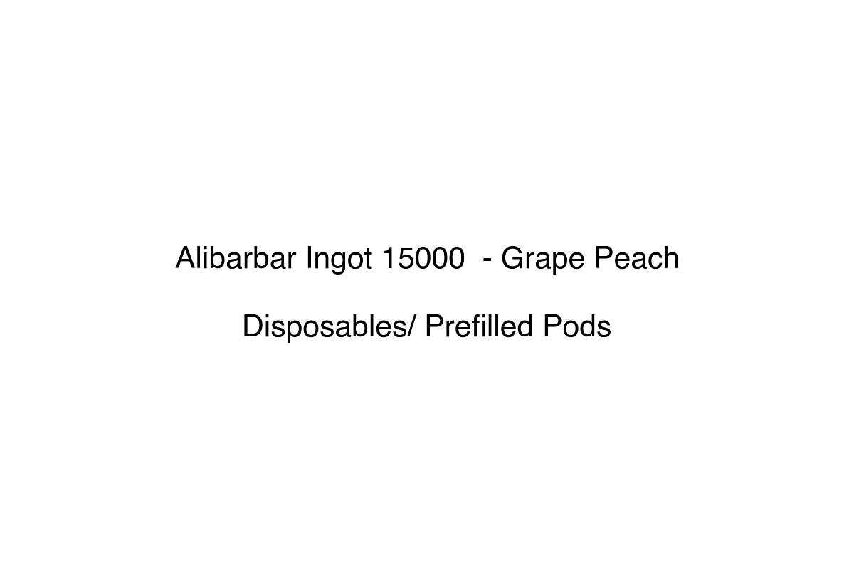 Alibarbar Ingot 15000  - Grape Peach - Disposables/ Prefilled Pods