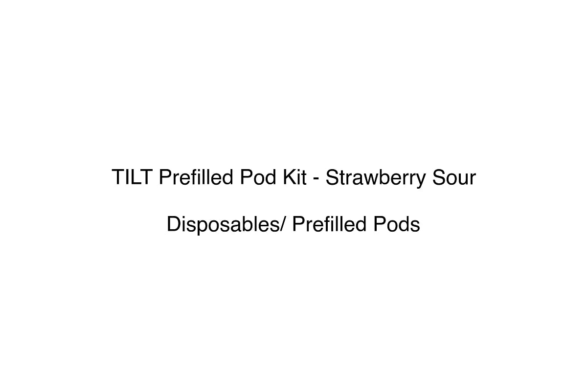 TILT Prefilled Pod Kit - Strawberry Sour - Disposables/ Prefilled Pods