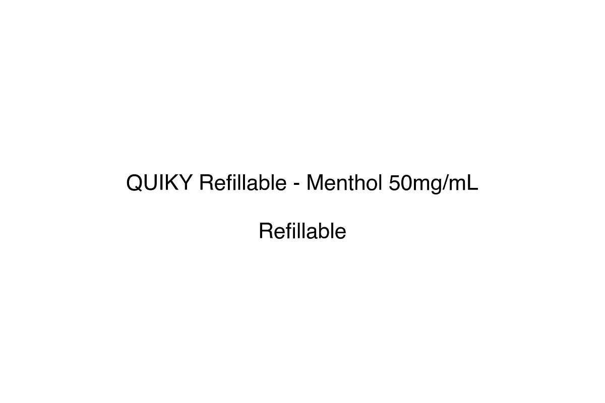 QUIKY Refillable - Menthol 50mg/mL - Refillable